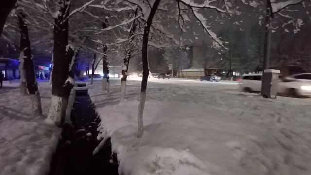 город Тараз снегопад 10.01.2023 смотреть онлайн