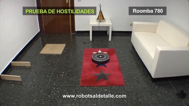 Тест робота iRobot Roomba 780 на преодоление препятствий смотреть онлайн