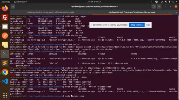 Docker Tutorial for Beginners #10 docker: Error response from daemon: driver failed programming