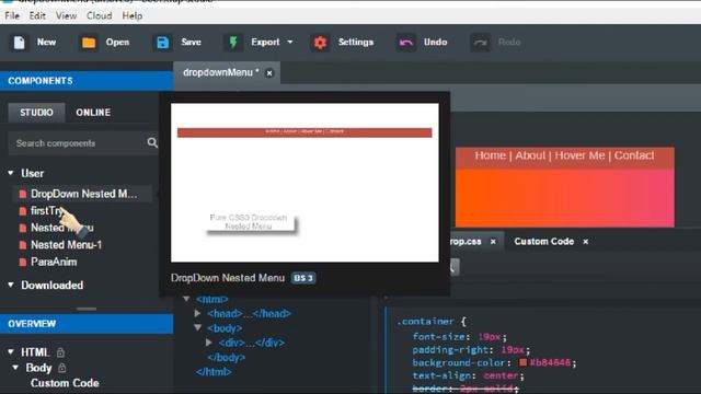 Update on Nested Menus in Bootstrap Studio смотреть онлайн