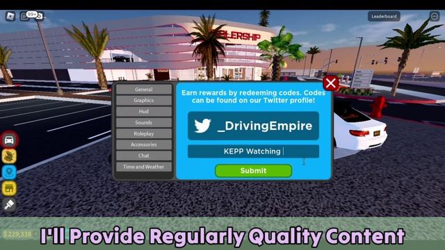 [All Working] Driving Empire Roblox Codes 2023 смотреть онлайн