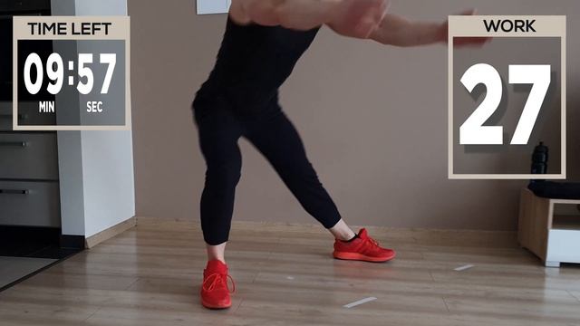 20 Min FAT BURNING Workout At Home - NO Jumping - NO Talking(timer+music) - NO Equipment