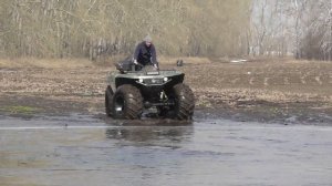 Снегоболотоход Квадроцикл Сокол. Пробуем на плавучесть