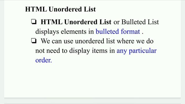List in HTML, Three types of list in html... tamil смотреть онлайн