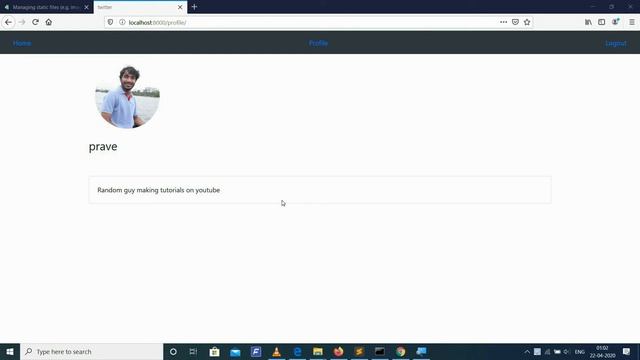 Django tutorials (Simple twitter Clone) part 9/11 - User profile смотреть онлайн