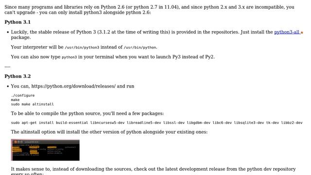 Ubuntu: Upgrading to python 3.2 смотреть онлайн