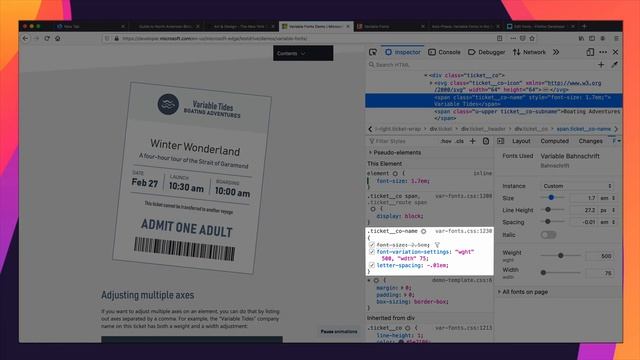 Firefox Font Editor — Advanced