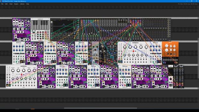 Choir Voice Drone patch in VCV Rack v2 with new PINK TROMBONE module смотреть онлайн