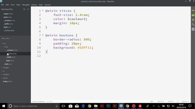 Formation IMM - Module SCSS : Cours tuto 4 , les mixins смотреть онлайн