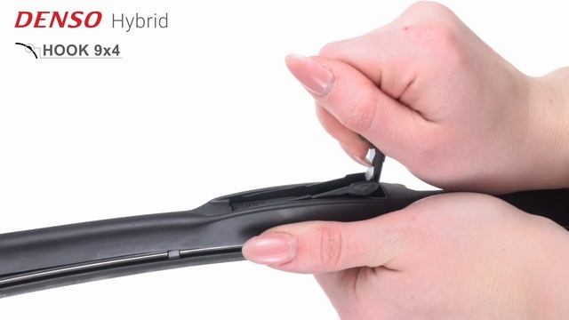 Установка дворников Denso Hybrid DUR - Hook смотреть онлайн