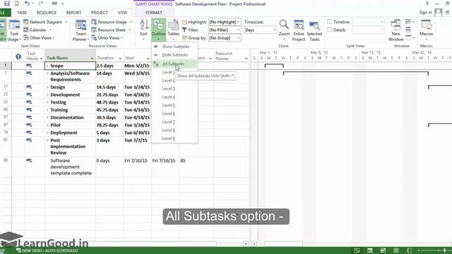 Microsoft Project 2013: Making use of Summary Tasks - Part 17 of 55 смотреть онлайн