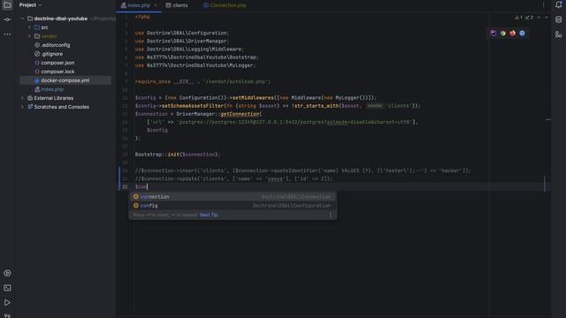 Doctrine DBAL: Connection смотреть онлайн