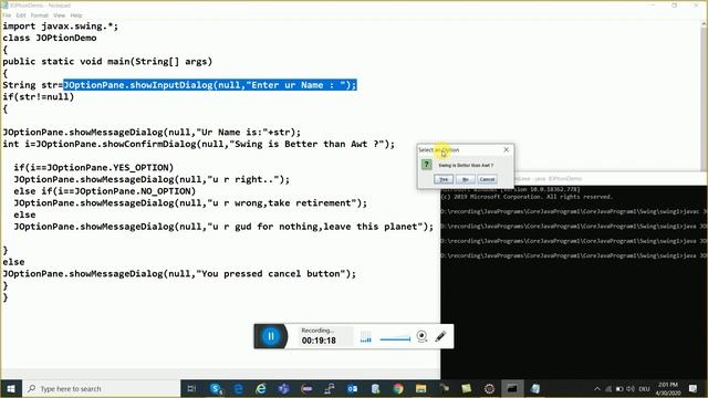 Introduction to GUI in Java Hindi Part - 15 ||Core Java || " GUI [AWT & SWING ]" || Java Swing GU смотреть онлайн