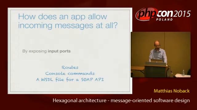 Matthias Noback: Hexagonal architecture - message-oriented software design смотреть онлайн