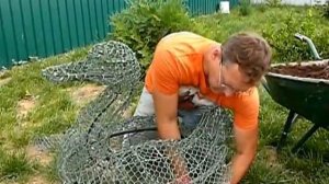 Топиари. Как наполнить каркас топиари грунтом