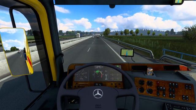ETS2 1.46 | Stuttgart - Zürich | Mercedes Actros MP1 | Cargo 9t смотреть онлайн