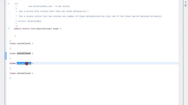 Can a Java source file contain more than one class declaration смотреть онлайн