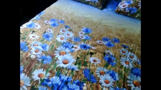Комплект из сатина "Васильки" смотреть онлайн