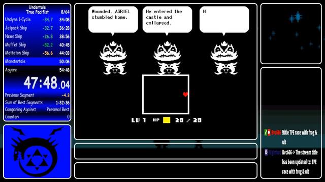 Undertale True Pacifist Speedrun 1:35.33