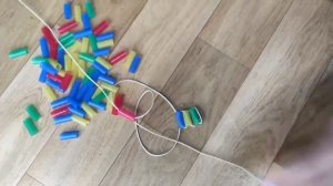 Мастер-класс "Браслет из трубочек"