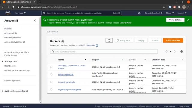 How to create a S3 Bucket | AWS | Big Data смотреть онлайн