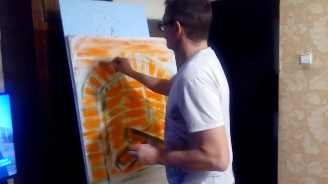 Рисуем огонь в камине!1 часть! смотреть онлайн