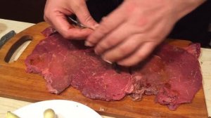 Пробуем бюджетный Ромштекс, из мраморной говядины от Мираторга.Отбивная из говядины