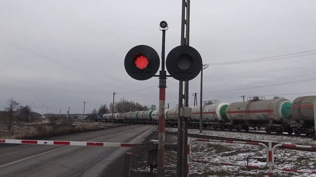 Railroad crossing of Braniewo, Poland/Braniewo geležinkelio pervaža, Lenkijoje смотреть онлайн