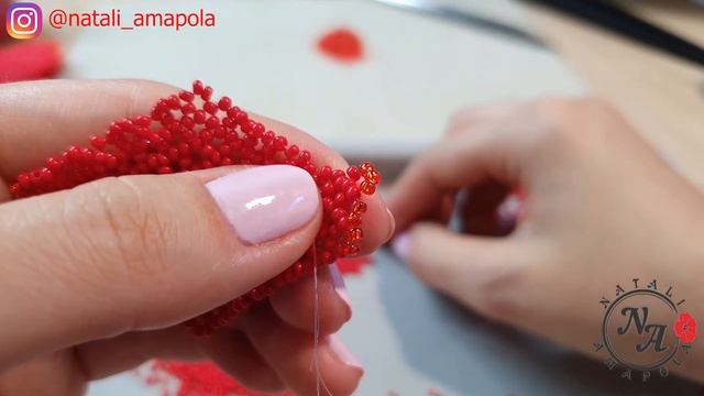 Колье из бисера с розой КАРМЕН/Часть 3/БОЛЬШИЕ лепестки розы/Beaded necklace/Natali Amapola смотреть онлайн