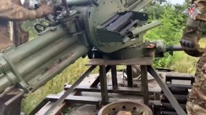 Боевая работа расчета 82-мм автоматического миномёта «Василёк»