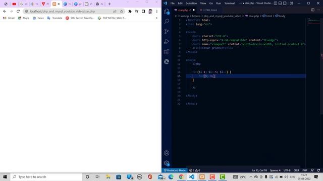 PHP Number Pattern in php - Part 8 #star #number #php #phpproject #technologyonvikash #project смотреть онлайн