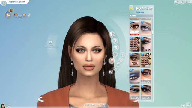 CREATE A SIM | THE SIMS 4|Создание персонажа Angelina Jolie смотреть онлайн