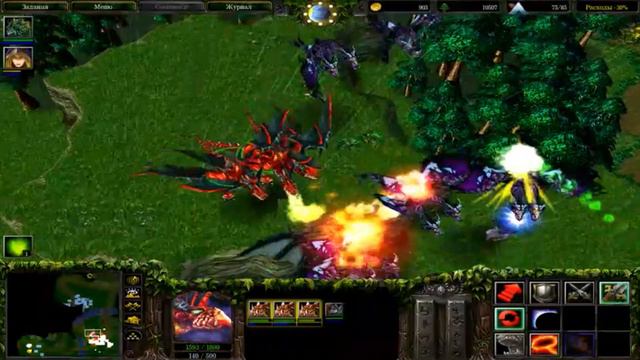 Warcraft 3: Зеленый DRAKON 3: Обрушим всю мощь на Ночных Эльфов смотреть онлайн