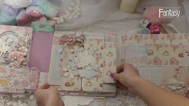 #dies_Fantasy Фотопапка на день рожденья для девочки с pop up элементами Birthday photo Скрапбукинг смотреть онлайн