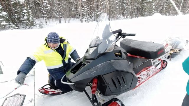 Снегоход Тунгус 500. Запуск в -36. смотреть онлайн