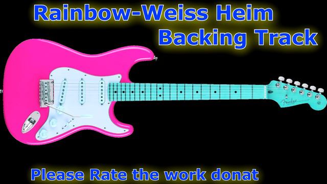 🎸 Ritchie Blackmore Rainbow - Weiss heim / Guitar Backing Track / Guitar Lesson 🎸 смотреть онлайн