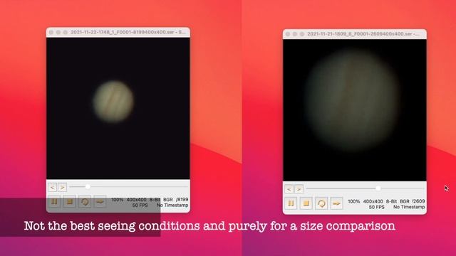 Jupiter with and without a Televue X2.5 Powermate смотреть онлайн
