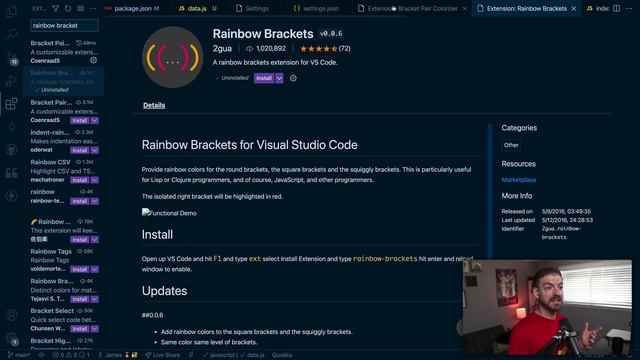 Matching Colorful Brackets are BUILT IN to VS Code - (No Extension Needed) смотреть онлайн