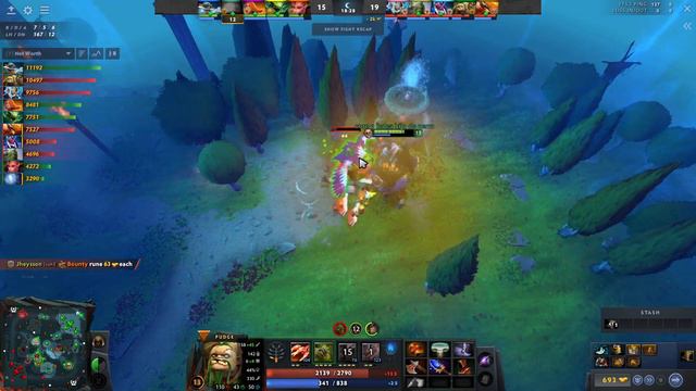 Pudge Dota Gameplay Miracle with 21 Kills and Refresher смотреть онлайн