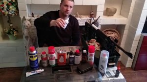 Масла и сольвенты для обслуживания нарезного карабина.