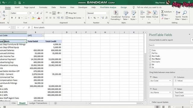 Excel 2016_Monthly Trial balance with Pivot & Timeline смотреть онлайн