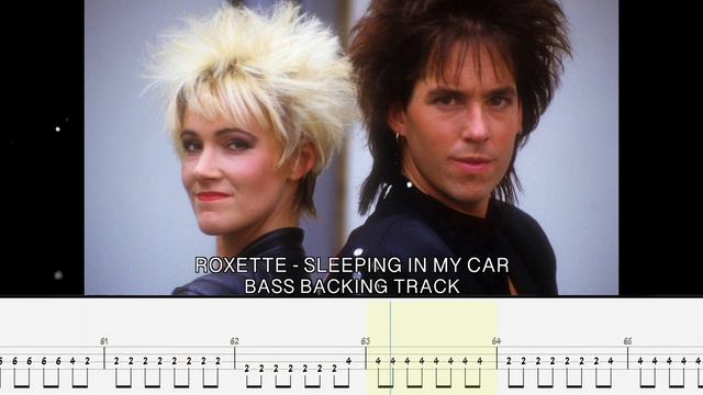ROXETTE - Sleeping In My Car [BASSLESS BACKING TRACK + TAB]