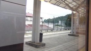 Адлер - Хоста - Мацеста из окна поезда "Ласточка", следующего из аэропорта в Сочи.