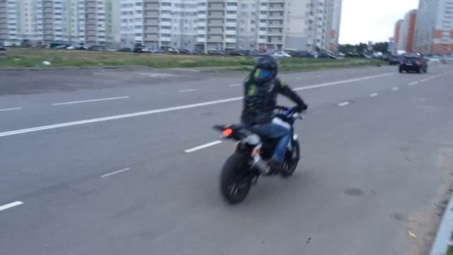 Stels Flame 200 на заднем (первые шаги)