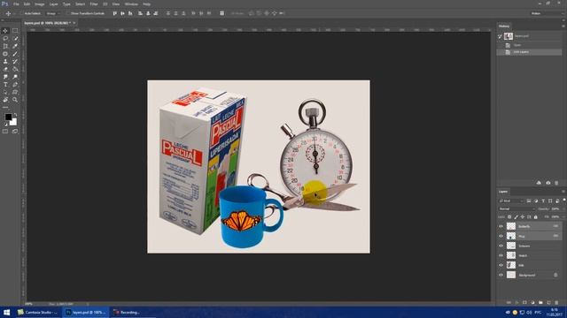Упражнение 2.10. Совместное перемещение слоев AdobePhotoshop смотреть онлайн