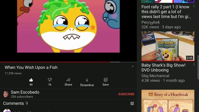 Baby shark big show When you wish upon a fish sad scene смотреть онлайн