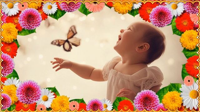 Бесплатная рамка с маской для Прошоупродюсер. Анимированная цветочная рамка. Рамка из цветов смотреть онлайн