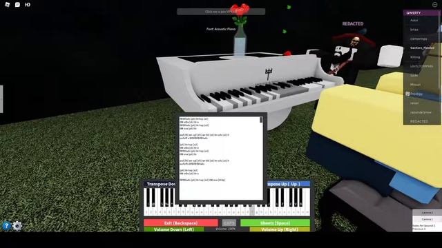 Roblox Piano Fur Elise (sheets in desc) смотреть онлайн