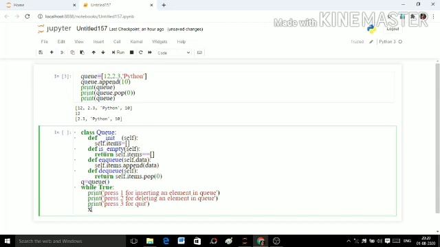 Data Structure:Queue in python by Beena,pgt-cs смотреть онлайн