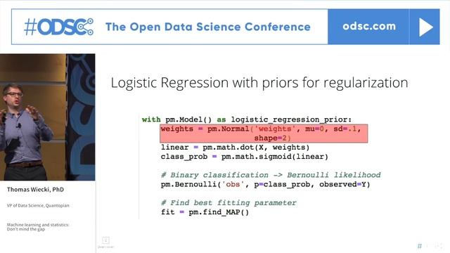 Machine Learning and Statistics: Don't Mind the Gap. By Thomas Wiecki at ODSC Europe 2018 смотреть онлайн